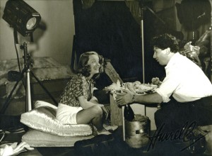 George Hurrell with Bette Davis