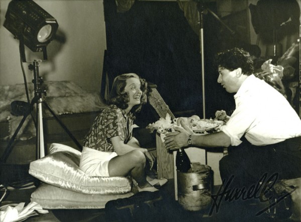 George Hurrell with Bette Davis