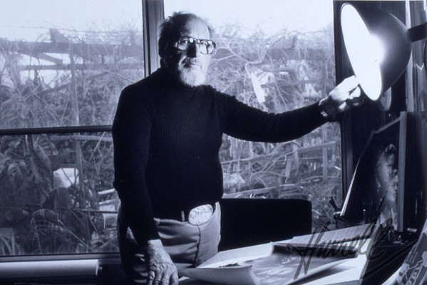 George Hurrell with his garden