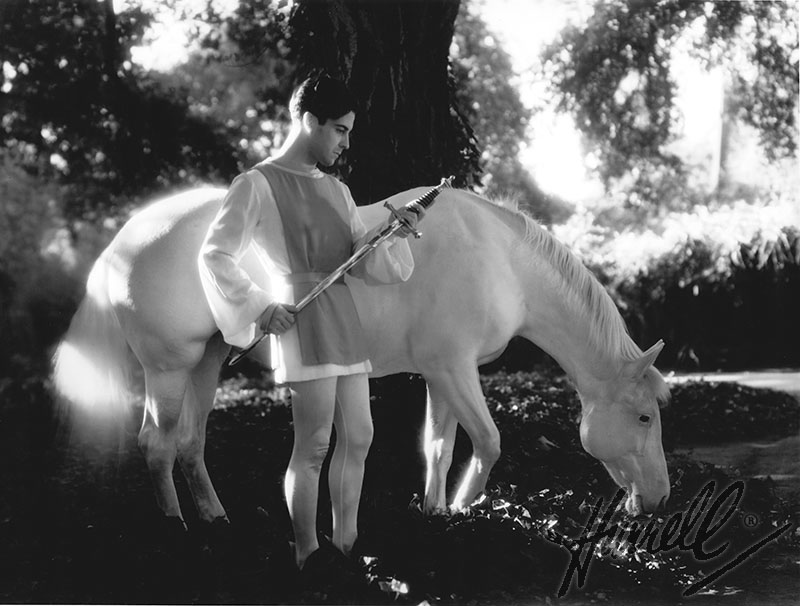 Ramon Novarro with Horse.